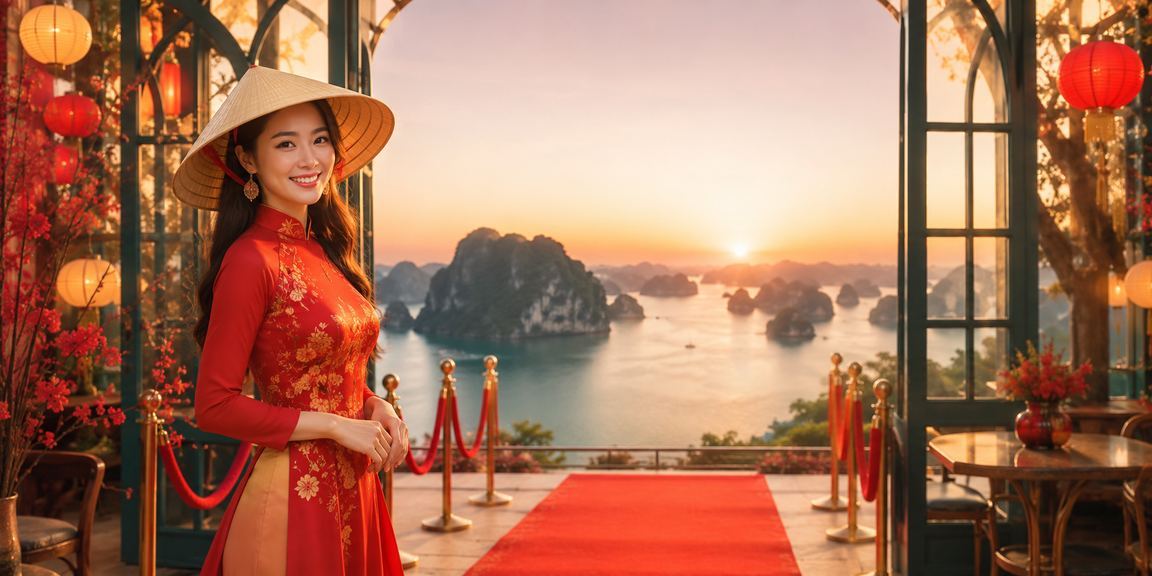 Nhóm bạn thảo luận kèo trận đấu tại vịnh Hạ Long với không khí sôi nổi