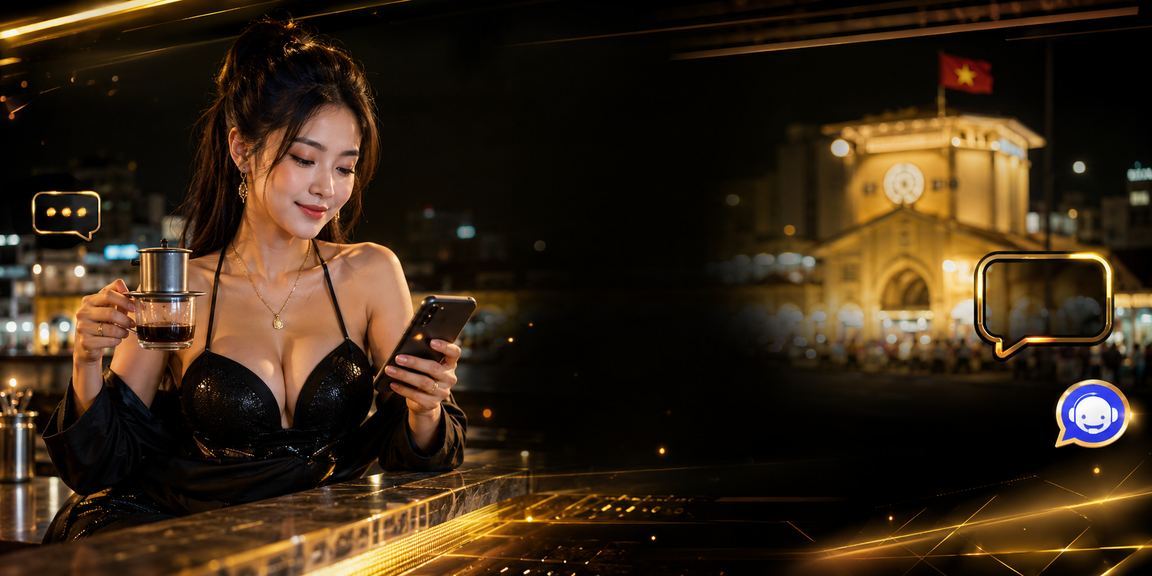 Người chơi xem kèo esports tại quán cà phê TP. Hồ Chí Minh trên điện thoại